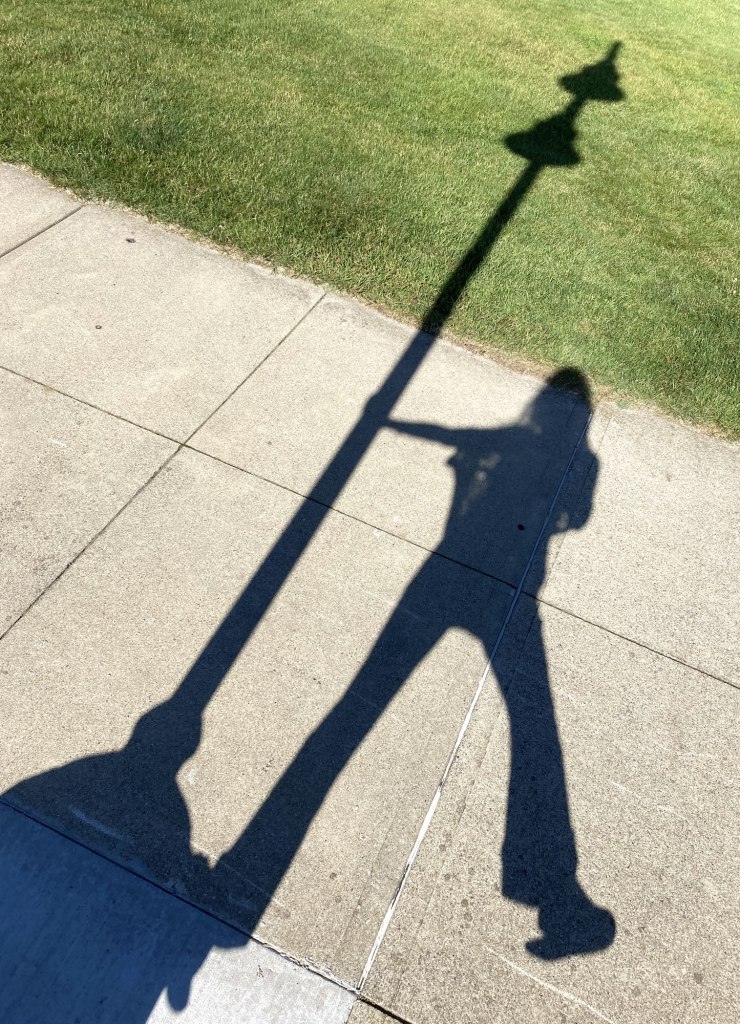 shadow profile picture at park